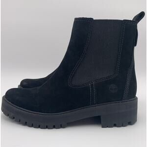 Timberland Courmayeur Valley Chelsea Boot Women's Size 8.5 Black Leather A1J66